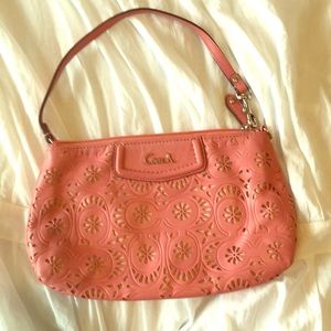 Light pink Coach clutch